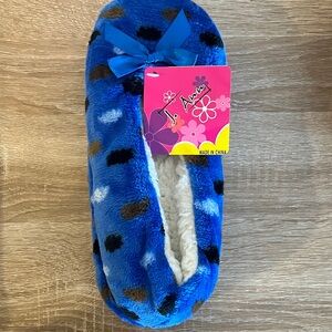 Blue Cozy Warm Slipper Socks Women's Slippers